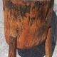 Old butcher's block table tripod.