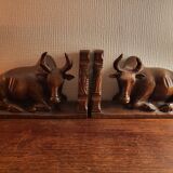 Pair of wooden bookends
