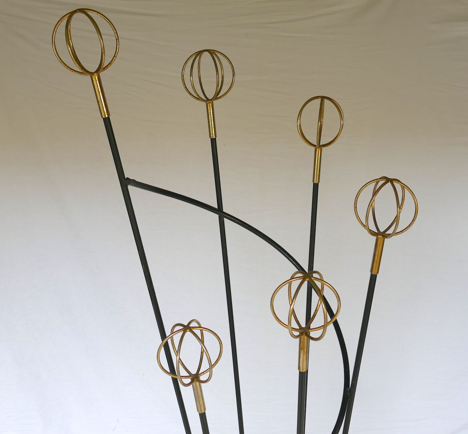 Vintage geo astrolabe coat rack 1950