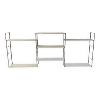 String-style metal wall shelf - 1960s