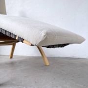 Ikea vintage Kim Samson curved beech wood deck chair