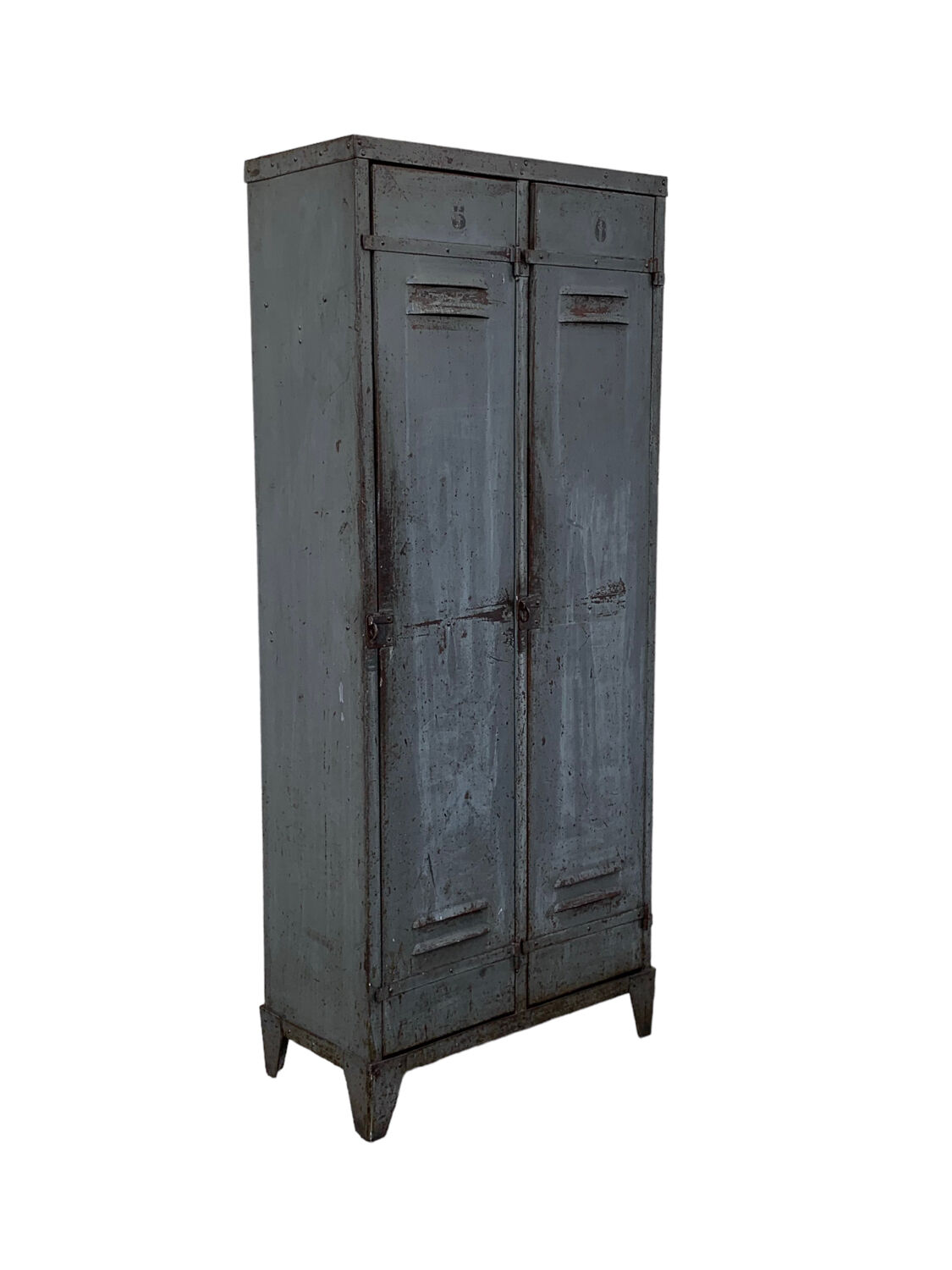 1940s industrial workshop locker room