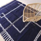 Modern Blue Rug - 284 x 207 cm