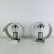Pair of chrome spiral wall lights from the seventies/Space Age, 1970s.