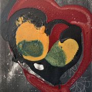 Philippe Pastor (né En 1961) Composition Abstraite Peinture à l'Huile Sur T