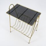 Brass magazine rack 1950s