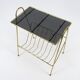 Brass magazine rack 1950s