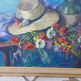 Tableau huile sur toile signé