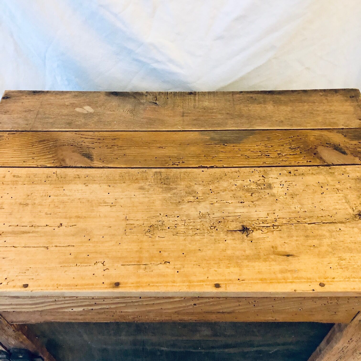 Old wooden eating guard