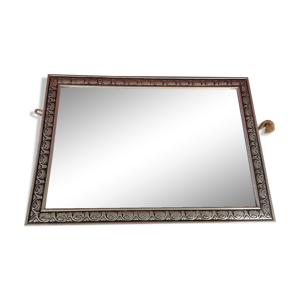 miroir art déco français déco vintage bois stuc 50x36cm