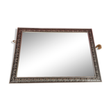 French art deco mirror vintage wood stucco 50x36cm