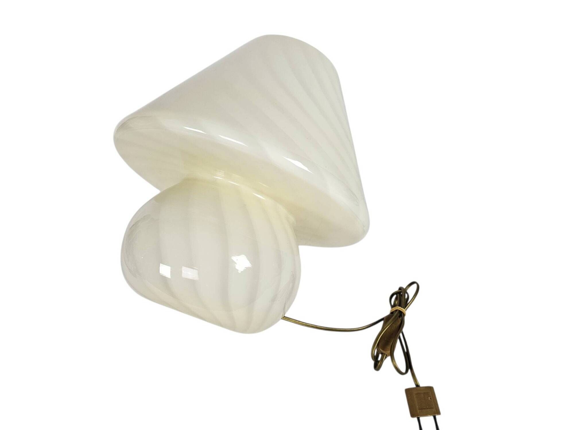 XL - Murano - Vetri- Venini - mushroom lamp - spiral lamp - Swirled Glass l
