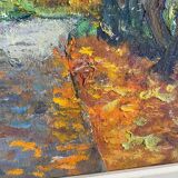 Oil on canvas landscape
