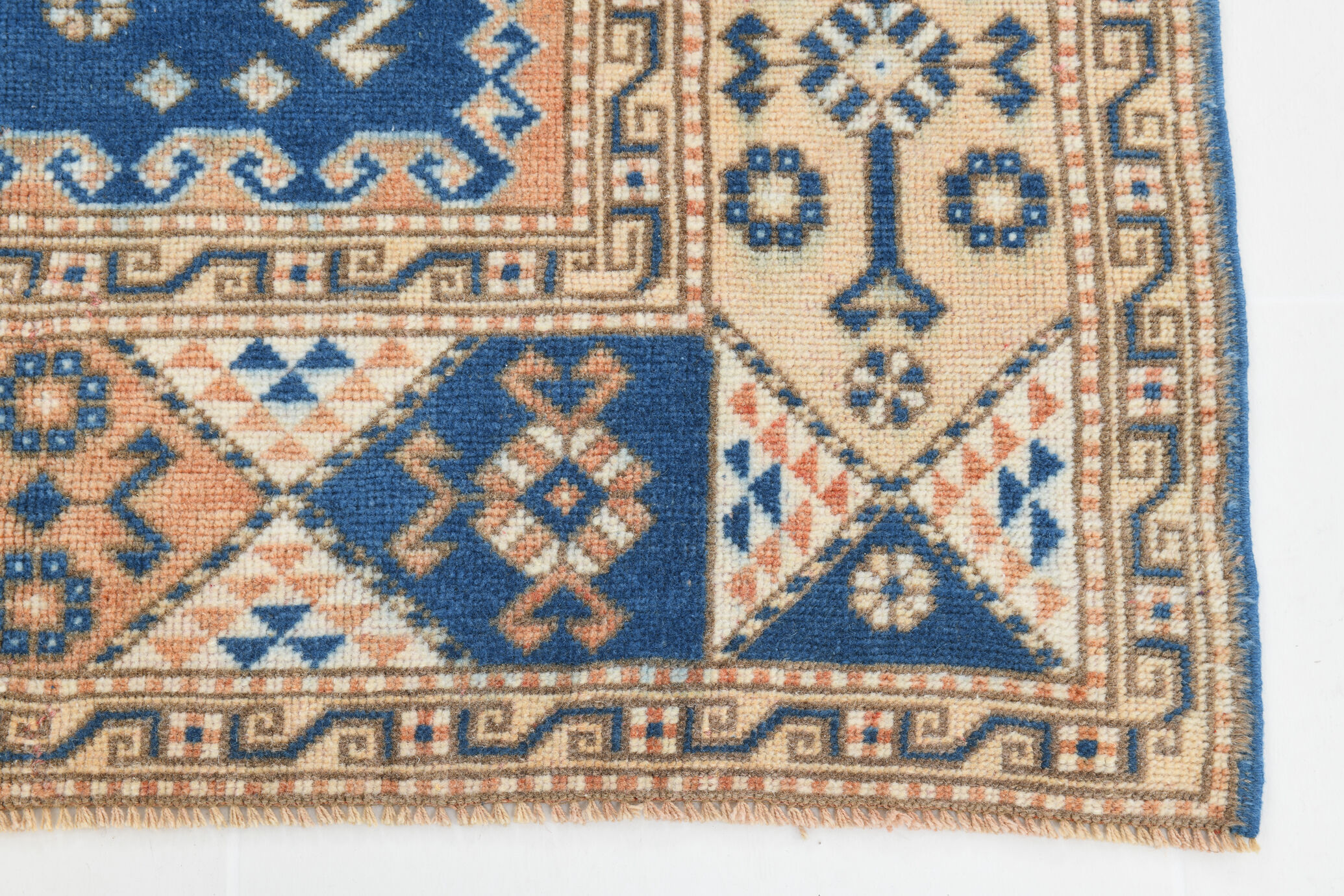 Medium Size Royal Blue Oushak Rug