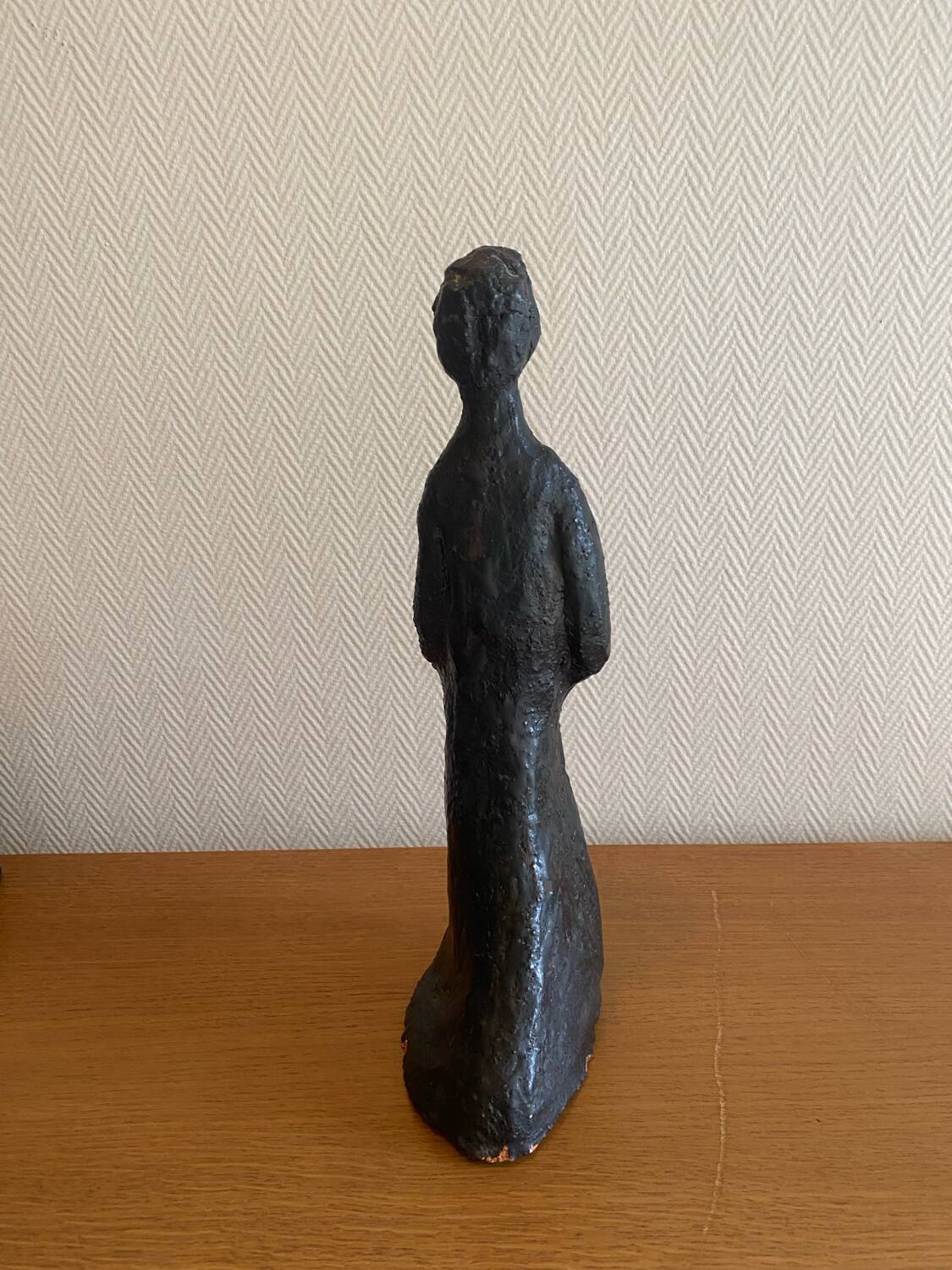 Sculpture en terre cuite maternité