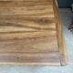 Renovated oak and walnut farmhouse table.