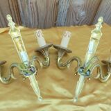 Paire d'Appliques en Bronze Style Louis XVI