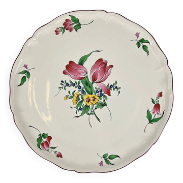 Cake dish KG Lunéville, model "Réverbère", tulip pattern