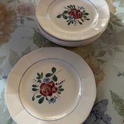 Set of 6 small dessert plates Digoin Sarreguemines 9177