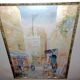 Watercolor old framed XlX, orientalist, signed louis lartigau