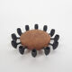 Round Teak and Metal Candleholder by Digsmed, Danish Design, 1964