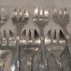 11 silver-plated oyster forks by Orbrille, 13.2cm