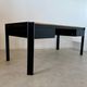 Italian design postmodern desk in metal and vintage 80s travertine top