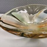 Bohemian/czech glass art bowl by hana machovska pizzicato collection 50-60s