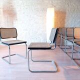 Pair of B32 cesca chairs Marcel Breuer design 87s stamped