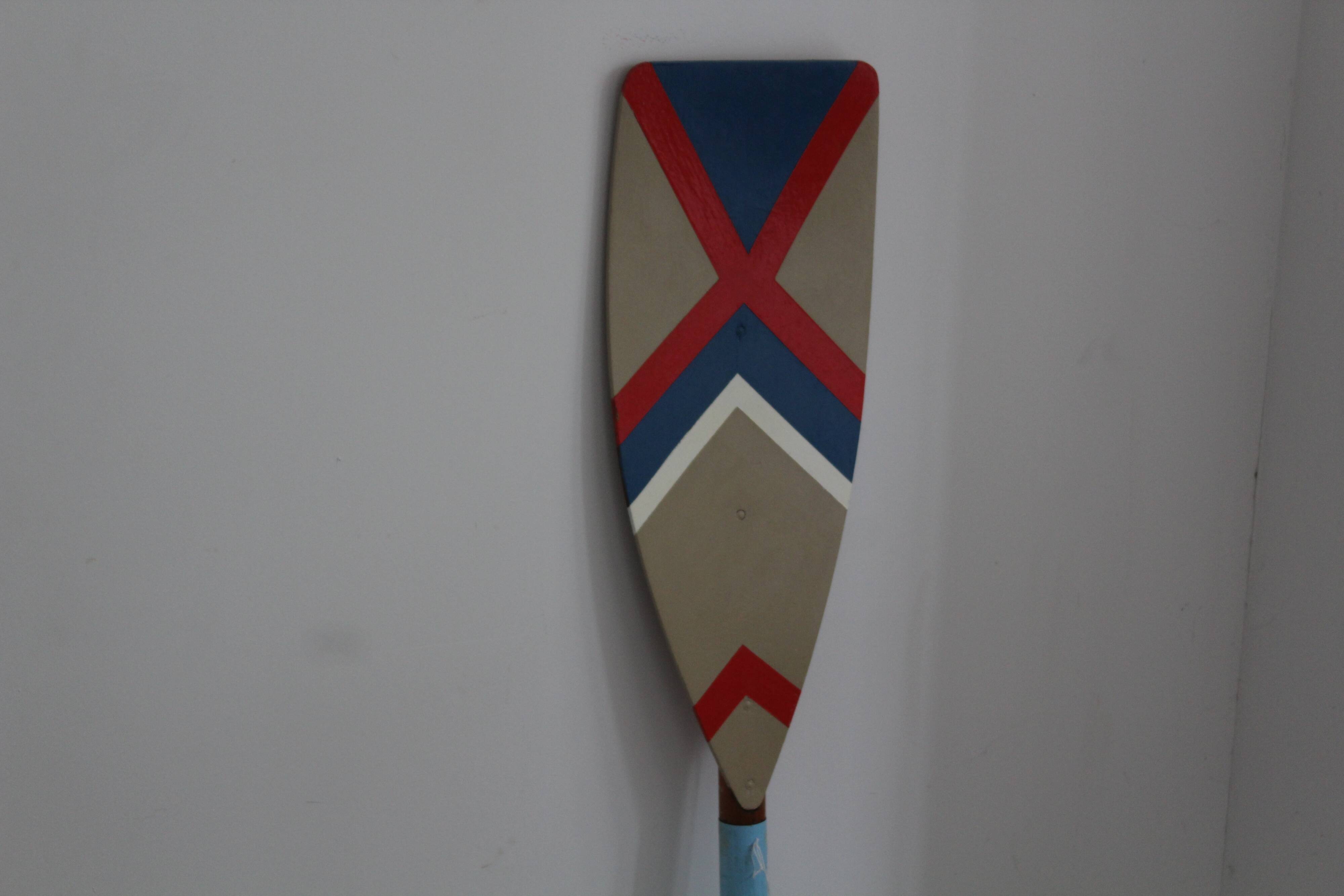 Colorful wood paddle