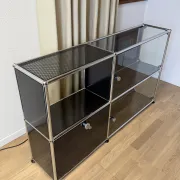 USM Haller commode in Graphite Black