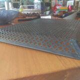 Perforated sheet metal tray circa 1950