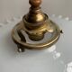 Opaline suspension with brass claw