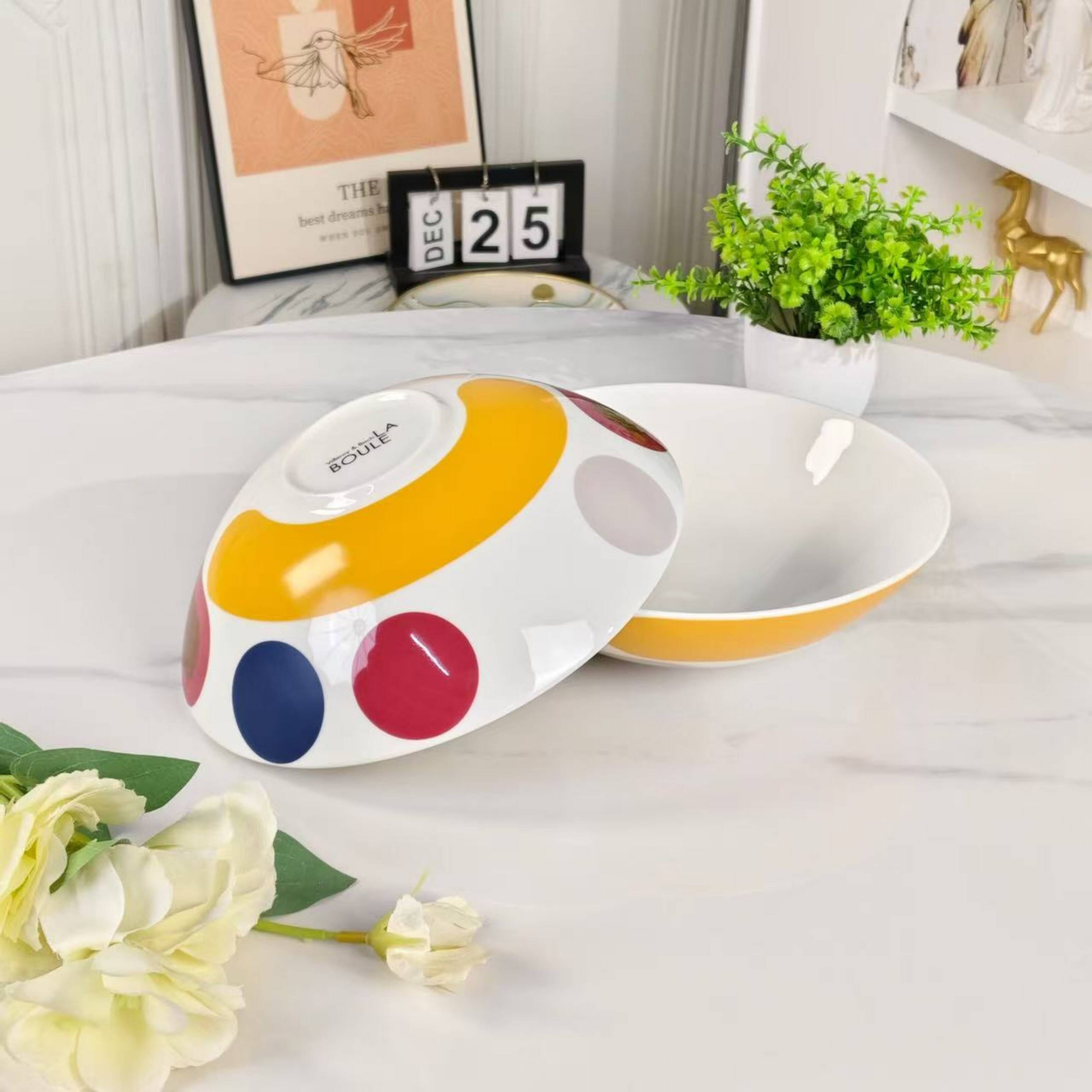 Villeroy & Boch La Boule Miami – Ensemble de vaisselle en porcelaine complet