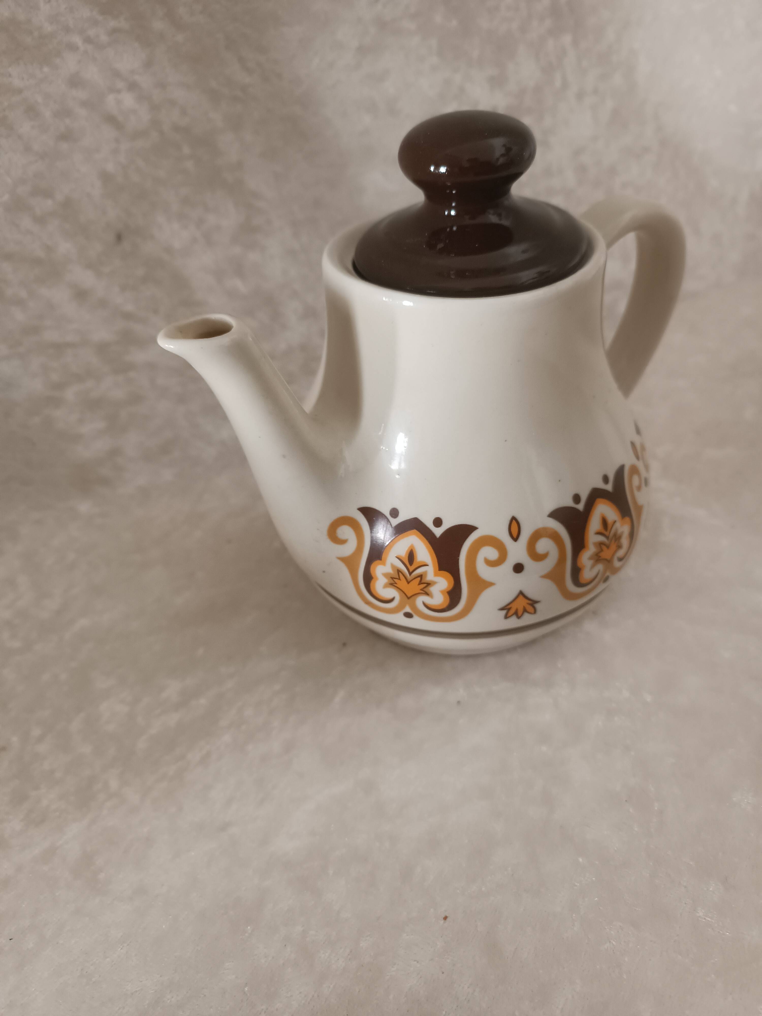 Théière Norma Jet en porcelaine à feu, années 70