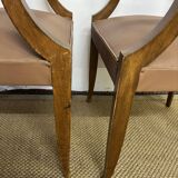 Paire de fauteuils bridge vintage