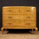 Commode en bouleau du XXe siècle avec plateau en marbre