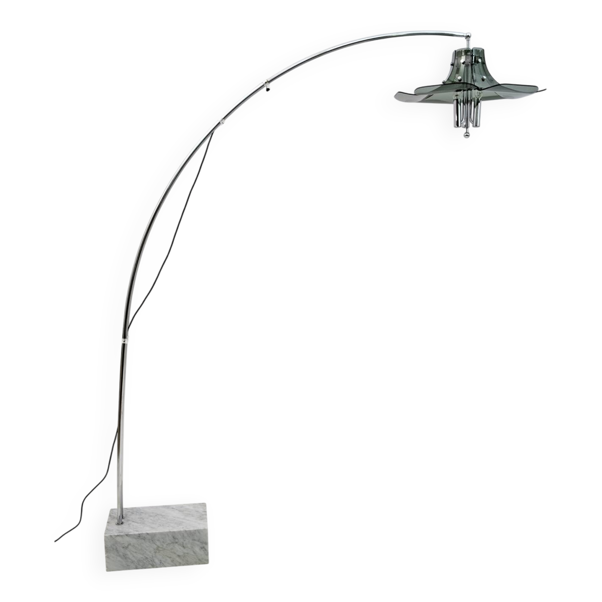 Fontana Arte Vintage Italian Arc Floor Lamp, 1970s
