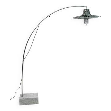 Vintage Italian arc floor lamp Fontana Arte, 1970s