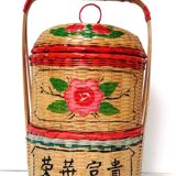 Asian Chinese wedding basket 60s