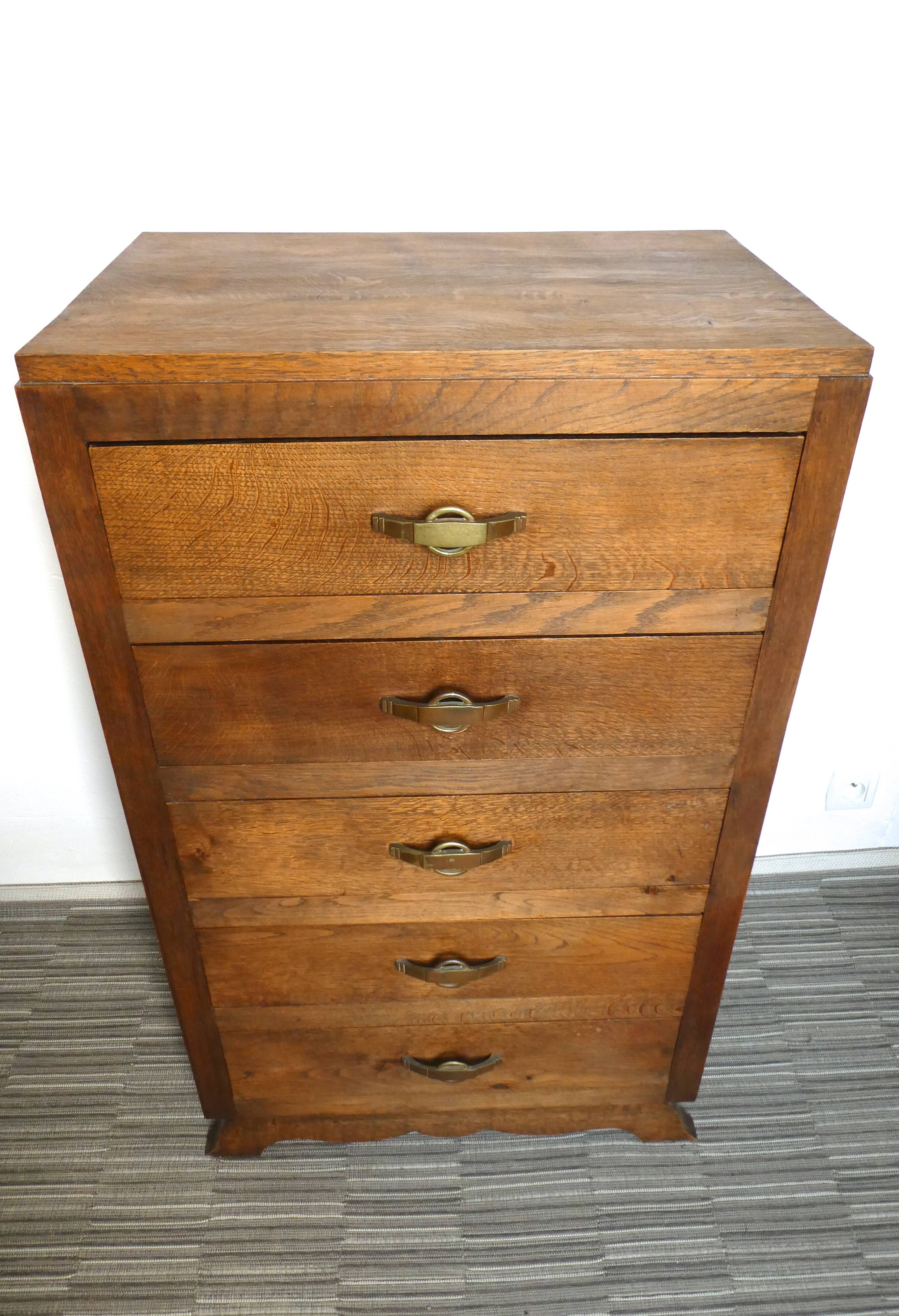Art deco 5-drawer chiffonier 30-40 years