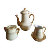 Théière pot à lait et sucrier de Saint-Uze années 1900