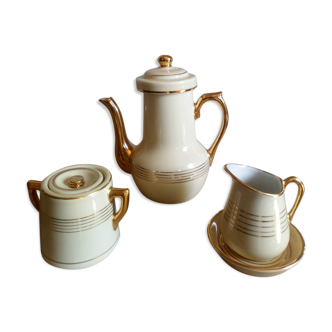 Saint-Uze milk and sugar pot teapot 1900s