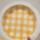 2 Yellow checkered dishes Sarreguemines