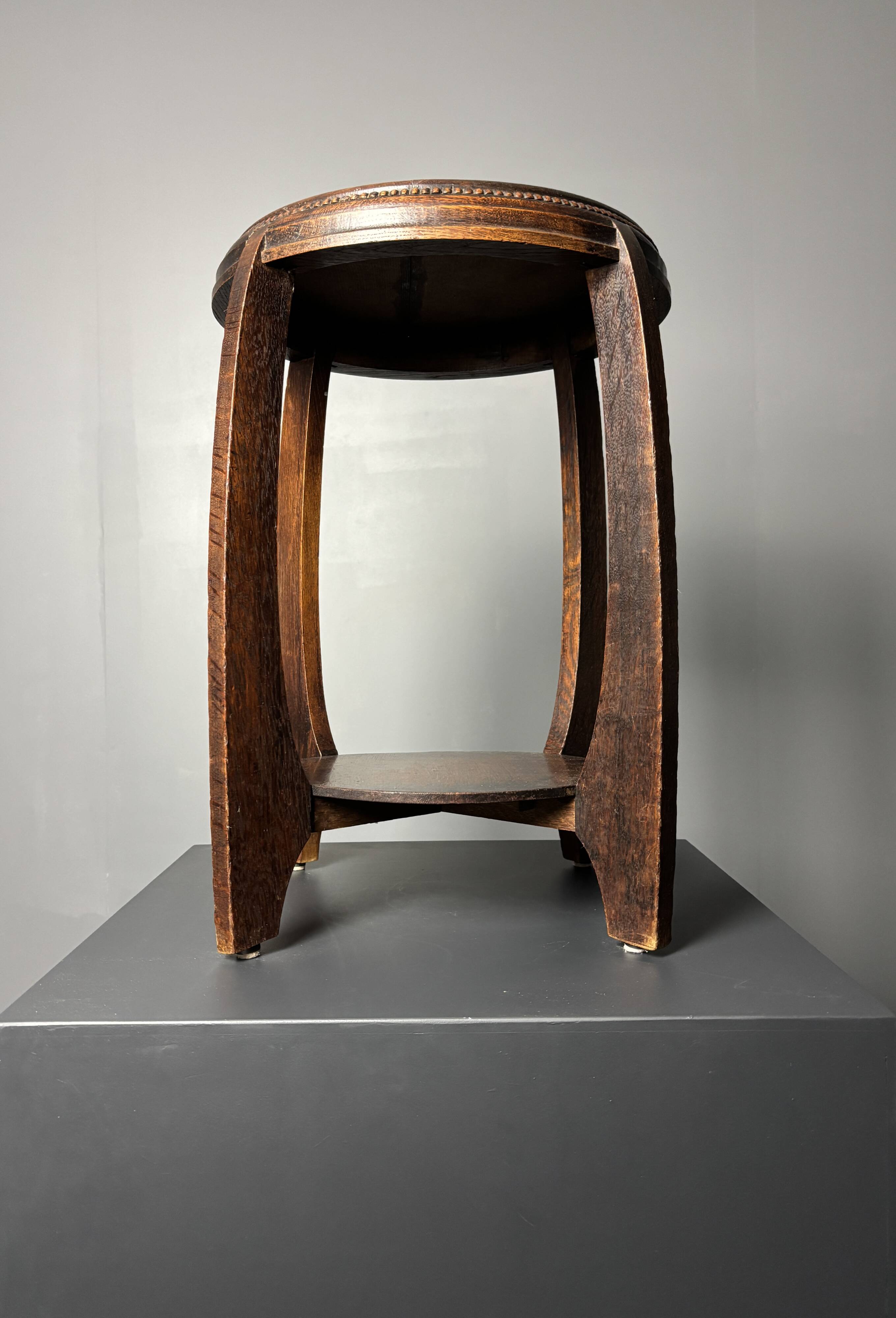 Dutch art deco Amsterdam school side table, 1930s