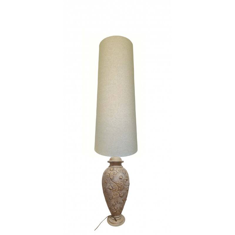 XXL lampshade in bison grey colour H90 D40 d30