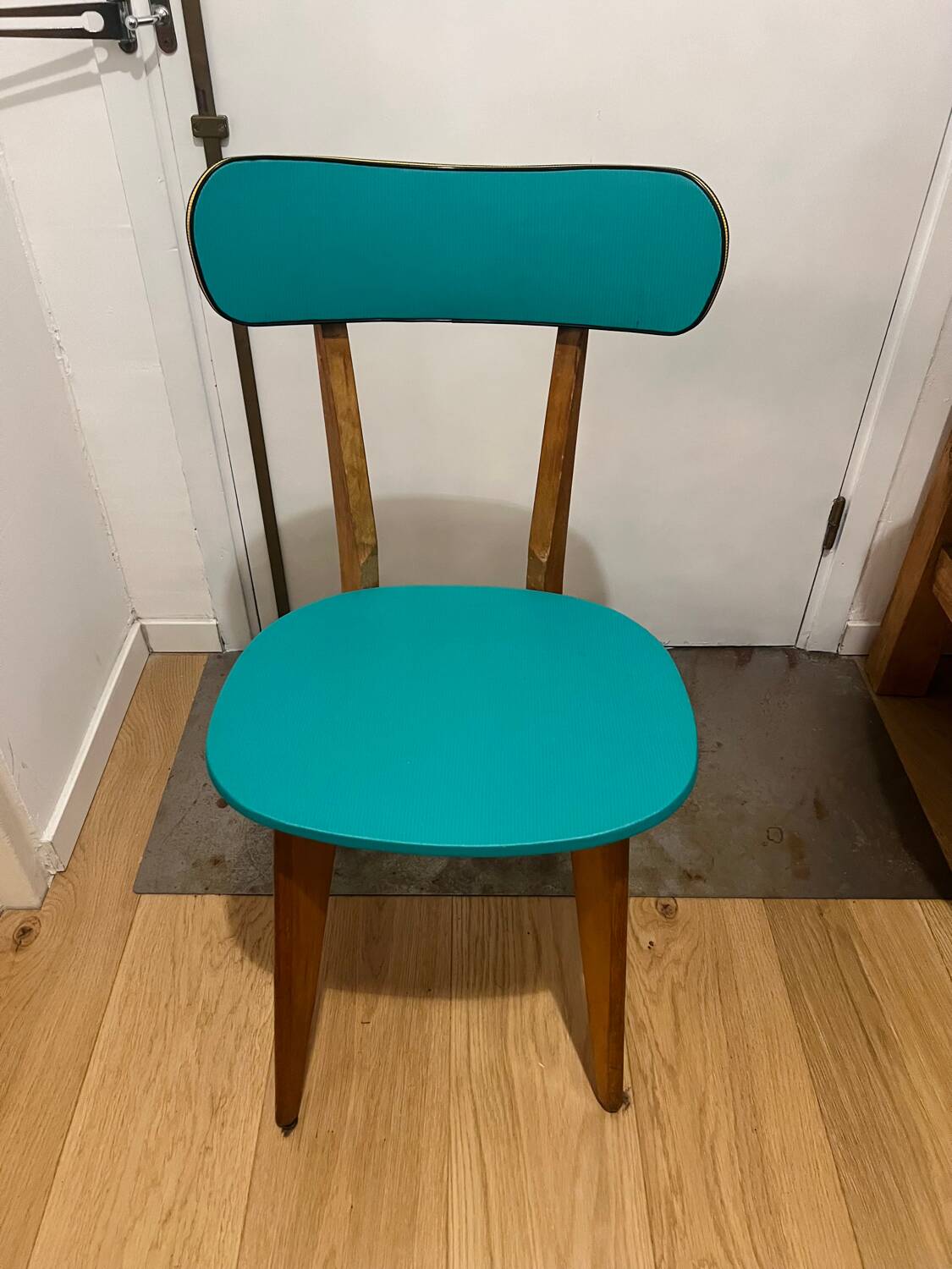 Set of 4 Vintage Compass Leg Chairs 70s