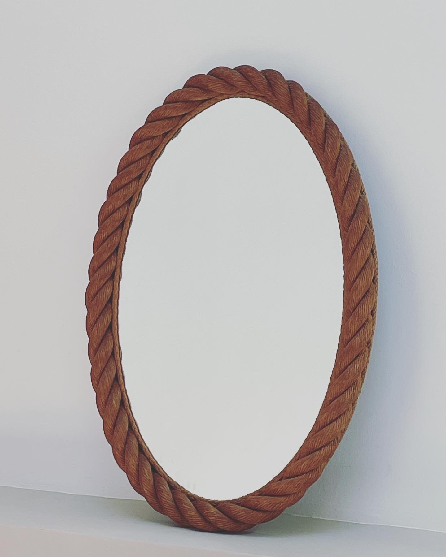 Oval rope mirror  1960s