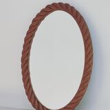 Miroir ovale en corde, 1960s