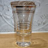 Ensemble de 3 Verres à Vin Cuit Art Déco - 1940 Certifié - Filets Dorés - French